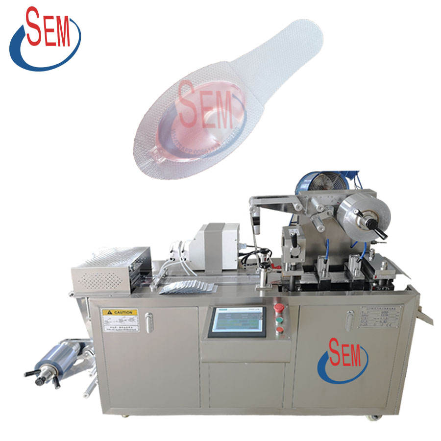 Automatic Liquid Chocolate mold cup filling and sealing machine / Blister capsule packing machine for jam honey Automatic Liquid Chocolate mold cup filling and sealing machine / Blister capsule packing machine for jam honey