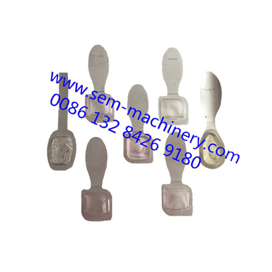 Automatic Liquid Chocolate mold cup filling and sealing machine / Blister capsule packing machine for jam honey Automatic Liquid Chocolate mold cup filling and sealing machine / Blister capsule packing machine for jam honey