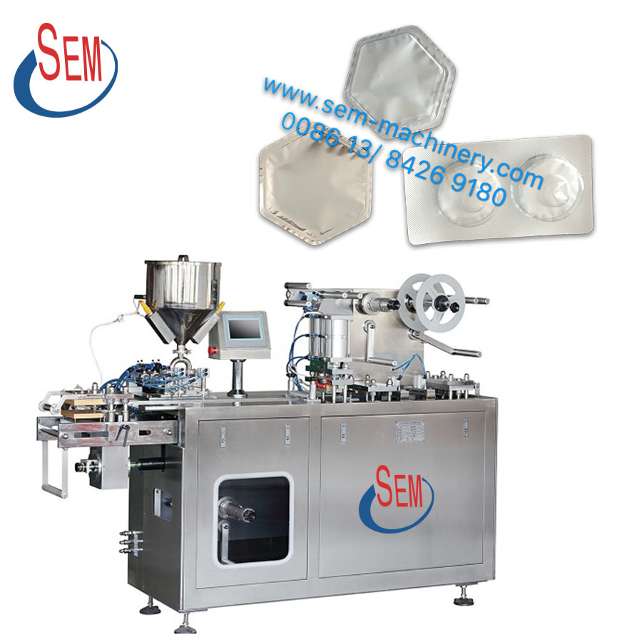 DPP140 Automatic jam honey butter filling mini liquid blister packing machine DPP140 Automatic jam honey butter filling mini liquid blister packing machine