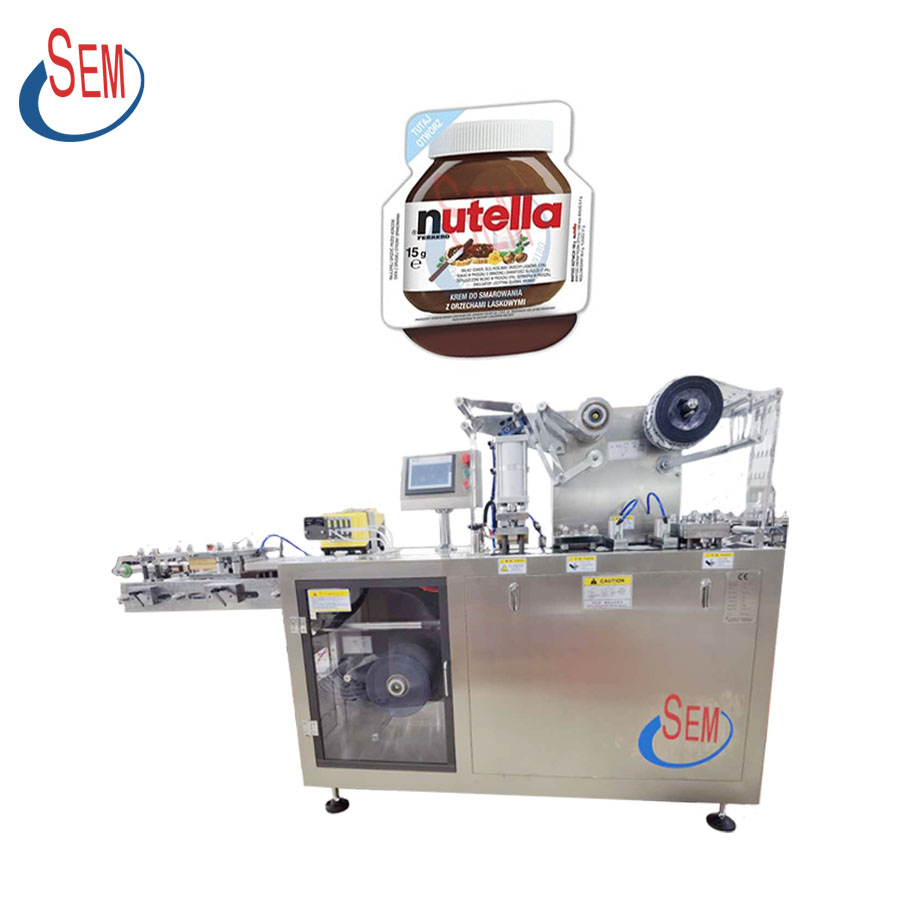 Aluminum pvc pet mini blister packaging packing machine for candy capsule
